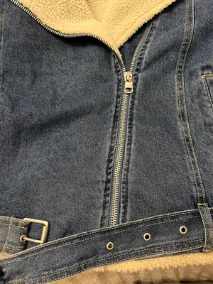 Calvin Klein Jeans Denim Shearling Jacket Jean coat trendy fall thumbnail 12