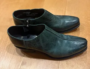 Sonora Quinn women’s Ankle Boots shoes leather zip western green sz 8.5 thumbnail 1