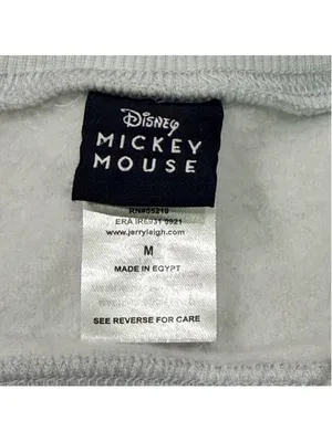 Disney Mickey Mouse Sweatshirt M Gray Crewneck Long Sleeve thumbnail 4