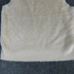 Bailey 44 Womens Eyelash Knit Mock Neck Sleeveless Sweater Vest Tan Beige Large thumbnail 8