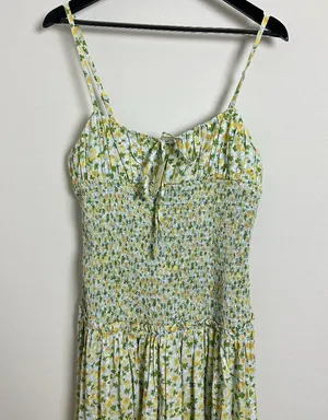 FREE PEOPLE Lavender Daze Dress in Green Combo Size Medium NWT thumbnail 5