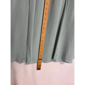 Womens Maxi Skirt Small Sage Green Side Slit Rayon Boho‎ Minimalist USA Cottage thumbnail 6