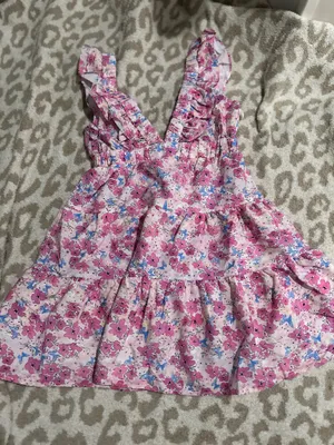 Floral ruffle dress Pink Size XS thumbnail 1