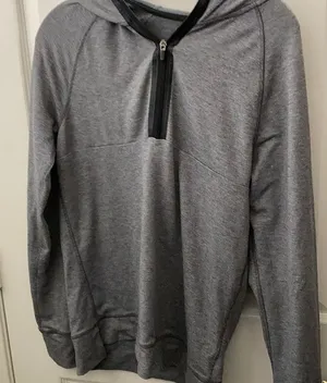 FINAL MARKDOWN Ladies champion 1/4 zip hooded top small thumbnail 1
