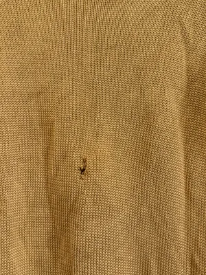 NWT Flook Long-Sleeve Knot Front Mini Dress in Mustard thumbnail 3