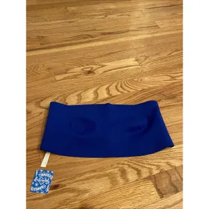 New‎ Intimately Free People Nina Bandeau Bralette Lingerie Bra Blue Flame Large thumbnail 2