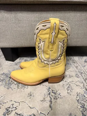 Tecovas The Jolene Pale Yellow Boots Size 6 thumbnail 7