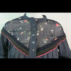 Anthropologie top by Free People bavy pinstripe S thumbnail 3