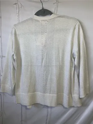 Brighton Silver Shimmer Open-Front Cardigan thumbnail 5