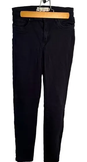 L.O.G.G. H&M Women's‎ Size 6 Skinny Chino Pant Navy Blue Stretch Cotton thumbnail 1