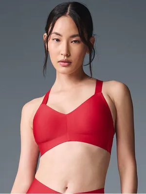 ALO Yoga Red Wireless Seamless Bra thumbnail 1