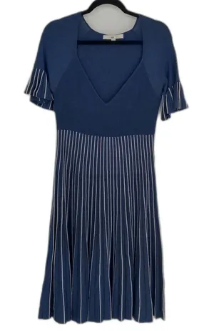 Jonathan Simkhai Women's Pleated Metallic Stretch-Knit A-Line Dress‎ Size Large thumbnail 1