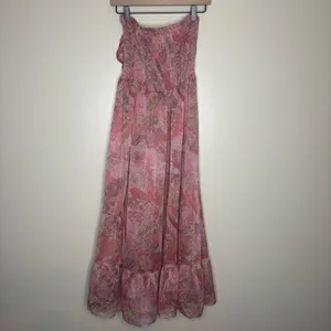 Misa Los Angeles Arianne Chiffon Maxi Cutout Dress in Muted Paisley thumbnail 8