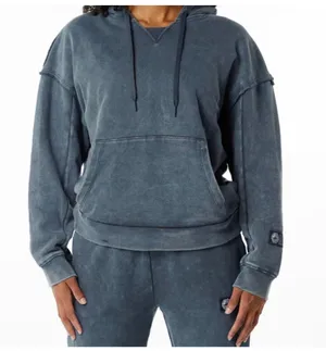 Alphalete Women’s Terry Oversized Hoodie - Blue Topaz ,Size Medium thumbnail 3