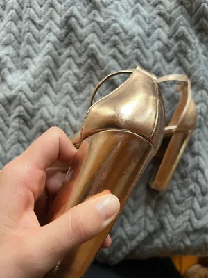 Lulus rose gold heels thumbnail 3