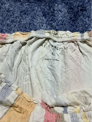 Aeropostale Women's Striped Off-Shoulder Crop Top XL thumbnail 3
