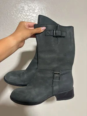 Cole Haan Women’s Boots faded black leather thumbnail 2