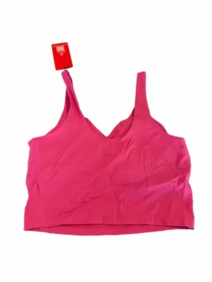 The Gym People NEW Women's Pink Built In Bra Exercise Top Size Small #260242 thumbnail 3
