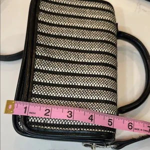 Zara Crossbody Bag Black and Cream Elegant Design thumbnail 14