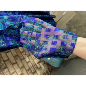 illusion dress tank tiered flutter front jacket purple blue green thumbnail 15