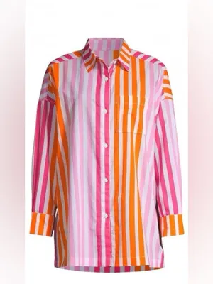 Beach Riot Alexa Striped Button-Up Shirt thumbnail 3