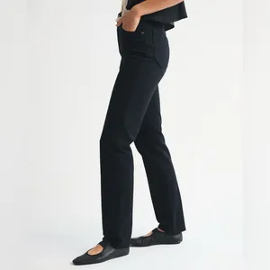 Abercrombie & Fitch Ultra High‎ Rise 90s Straight Jean in Black Size 24 or 00 thumbnail 3
