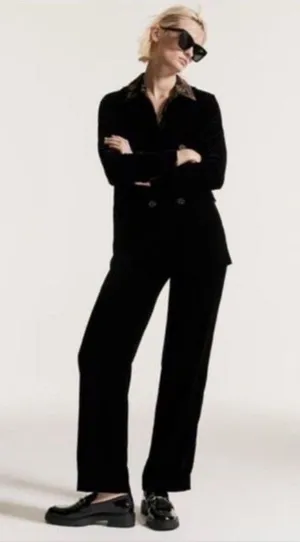 velvet pants black Size Medium 2731/305 thumbnail 1