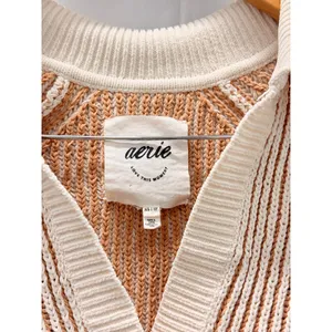 Aerie Sugar Rush Chenille Sweater Toasty‎ XS Viral Sweater Tiktok Instagran Blog thumbnail 6
