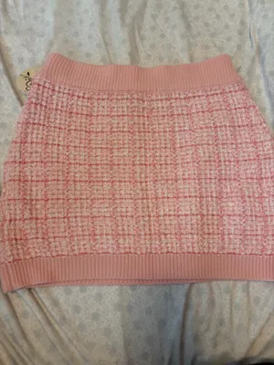 Francesca's NWT Lara Tweed Plaid cardigan and Mini Skirt set thumbnail 11