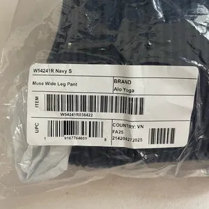 Alo Yoga NWT Muse Wide Leg Pants Navy Blue Relax Fit Size S Front Pockets thumbnail 9