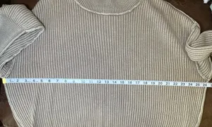 Zenana Sweater Oversized Side Slit - Cocoa S/M Cotton NWOT thumbnail 7