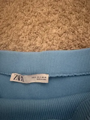 Blue ZARA Skirt Mini thumbnail 2