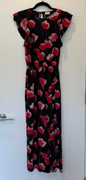 Wilfred Aritzia Flutter Sleeve Jumpsuit XS - Poppy Floral Print thumbnail 1