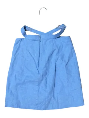Abercrombie & Fitch Light Blue Linen Crisscross Strap Top Size XS thumbnail 3
