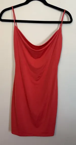 NBD revolve cowl neck mini dress red size small Stretchy thumbnail 1