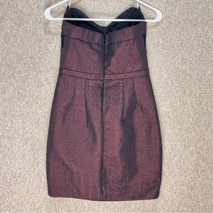 NWT sparkly dress strapless bustier‎ sweetheart mesh wedding guest hoco dress thumbnail 9