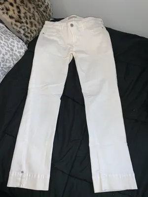 White  Cropped Jeans thumbnail 1