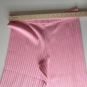 NWT Avara Wishlist Brianna Pink Ribbed Knit Pants Large Stretch Comfy‎ Lounge thumbnail 10