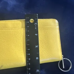 Kate Spade New York Bilfold Slim Card Case Key Ring Wallet - Canary Yellow thumbnail 6