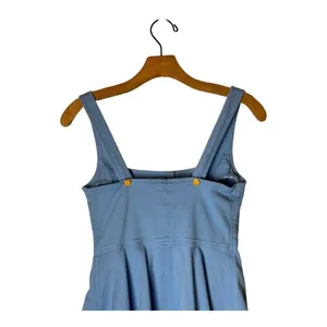 Color‎ Me Courtney Dress Womens 0 Blue Denim Alle Utility Fit And Flare Mini thumbnail 5