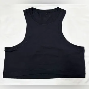Lululemon Open-Back Cropped Training Tank Top - Black - 8 thumbnail 7