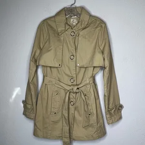 J2 by‎ JouJou Tan Belted Coat Size M thumbnail 7