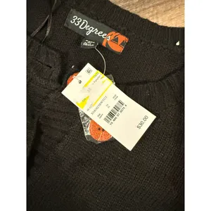 NWT 33 Degrees Pumpkin Cardigan Black Jack O Lantern Halloween Sweater 3X thumbnail 7