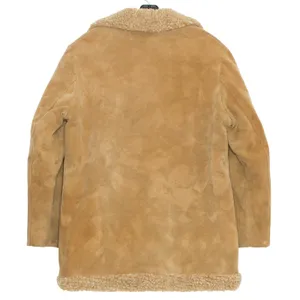 Vintage 70s Penny Lane Afghan Coat Faux Suede Sherpa Lined M Boho Hippie Western thumbnail 4