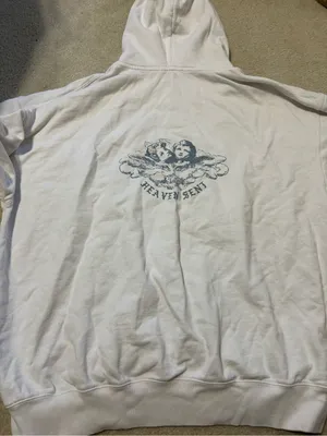 Brandy Melville Cream Hoodie with Hood thumbnail 4