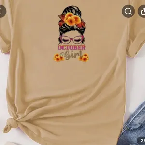 Handmade‎ Pink October Graphic Sweatshirt thumbnail 3