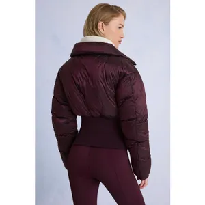 Bo+Tee Oh Polly Waterproof Layered Ski Jacket Puffer Burgundy Size M New thumbnail 3
