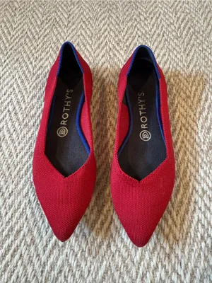 Rothy’s Red The Point Flats | Size 8 thumbnail 4