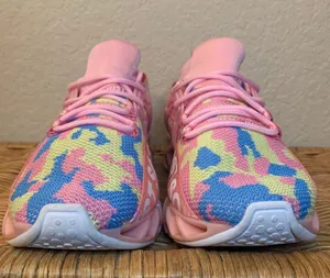 NWOT Just So So Pink Multicolor Logo Athletic Running Shoes Size 41 thumbnail 4