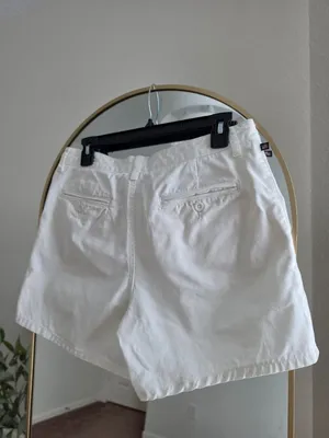 Vintage Polo Jeans Ralph Lauren White Cotton Twill Shorts Size 6 Y2K thumbnail 3
